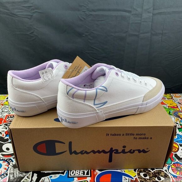 Champion Bandit White Skate Shoes Womens Various - Picture 2 of 10